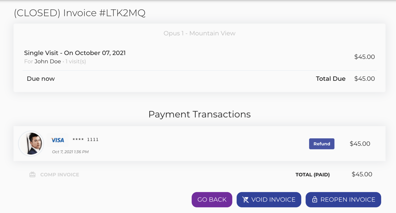 How do I void an invoice?